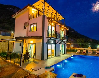 Kaş Bezirgan'da Kalabalık Ailelere Uygun, Özel Havuzlu, Kiralık Villa - 3