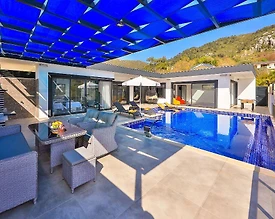 Kaş İslamlar'da Muhteşem Doğada, Açık ve Kapalı Havuzlu, Saunalı Villa - 3