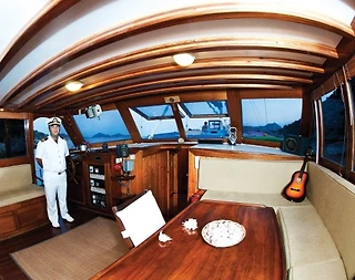 Muğla Fethiye'de, 12 Kişilik, Ahşap İç Dekorasyona Sahip, Gulet - 5