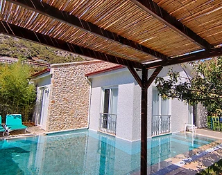 Fethiye Ölüdeniz'de Plaja Yakın, Özel Havuzlu, Kiralık Villa - 3