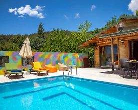 Kalkan İslamlar'da Eşsiz Doğa Manzaralı, Özel Havuzlu, Kiralık Villa - 2