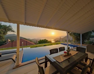 Muğla Ortaca'da İztuzu Plajı Manzaralı, Özel Havuzlu, Kiralık Villa - 5