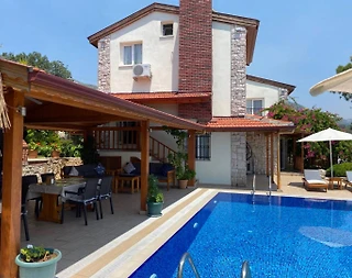 Marmaris Söğüt'te Deniz ve Doğa Manzaralı, Özel Havuzlu, Kiralık Villa - 4