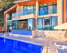 Kaş İslamlar'da Muhteşem Doğa Manzaralı, Özel Havuzlu, Kiralık Villa - 2