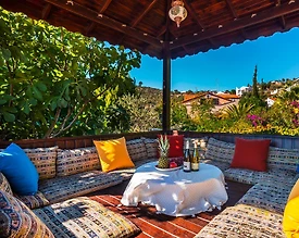 Kalkan'da Muhteşem Taş Mimarisine Sahip, Özel Havuzlu, Kiralık Villa - 3