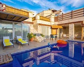 Kaş İslamlar'da Gözlerden Uzak, Özel Havuzlu, 1+1, Balayı Villası - 2