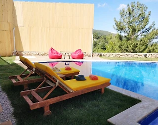 Kaş İslamlar'da Doğa İçerisinde, Özel Havuzlu, Sinema Odalı, Kiralık Villa - 5