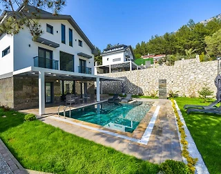 Fethiye Ölüdeniz'de Şık Tasarımlı, Özel Havuzlu, Lüks Villa - 3