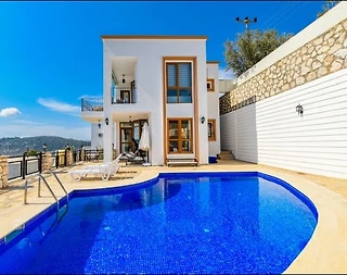 Kaş Kalkan'da Deniz Manzaralı, Özel Havuzlu, Modern Villa - 1