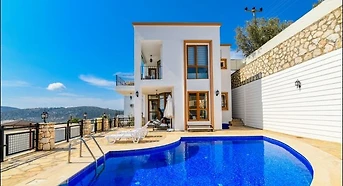 Sea View, Private Pool, Sheltered Modern Villa in Kalkan Kördere