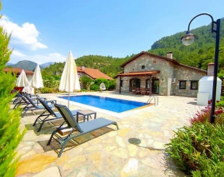 Fethiye Kayaköy'de Doğanın Kalbinde, Özel Havuzlu, Korunaklı Villa - 4