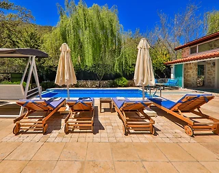 Kalkan Sarıbelen'de Ferah Bahçeli, Özel Havuzlu, Konforlu Villa - 5