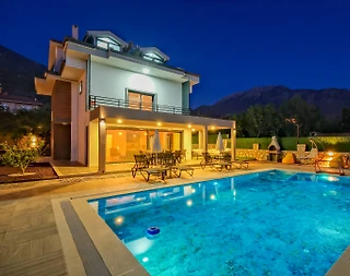 Fethiye Ölüdeniz'de Özel Havuzlu, Yerden Isıtmalı, Lüks Tatil Villası - 1