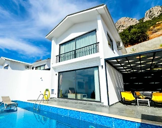 Kaş Bezirgan'da Deniz ve Doğa Manzaralı, Özel Havuzlu, Balayı Villası - 3