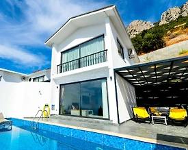 Kaş Bezirgan'da Deniz ve Doğa Manzaralı, Özel Havuzlu, Balayı Villası - 3
