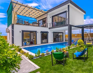 Kalkan Çayköy'de Bahçeli, Özel Havuzlu, Konforlu, 4 Kişilik, Şık Villa - 1