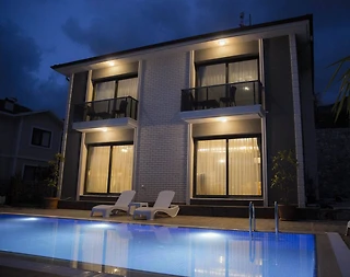 Marmaris Söğüt'te Muhteşem Deniz Manzaralı, Özel Havuzlu, Lüks Villa - 4