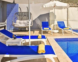 Kaş İslamlar'da Eşsiz Deniz Manzaralı, Özel Yüzme Havuzlu, Kiralık Villa - 3