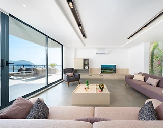 Kaş Kalkan'da Nefes Kesici Manzaralı, Özel Havuzlu, Modern Villa - 5