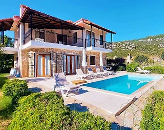 Kaş Bezirgan'da Muhteşem Doğanın Ortasında, Özel Havuzlu, Kiralık Villa - 1