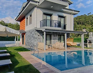Fethiye Göcek'te Ailelere Uygun, Özel Havuzlu, Tripleks Lüks Villa - 5
