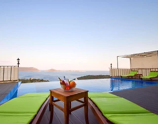 Antalya Kaş'ta Eşsiz Deniz Manzaralı, Özel Havuzlu, Kiralık Villa - 5