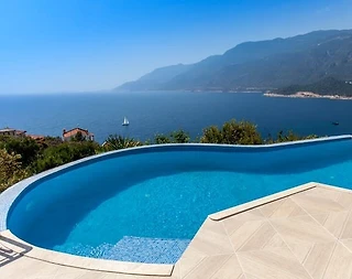 Kaş Andifli'de Muhteşem Deniz Manzaralı, Özel Havuzlu, Keyifli Villa - 2