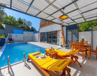 Kalkan İslamlar'da Eşsiz Doğada, Özel Havuzlu, Balayı Villası - 5