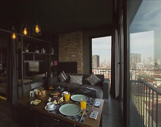 İstanbul Ataşehir'de Muhteşem Manzaralı, Köşe Suite - 2