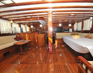 Muğla Fethiye'de Ahşap Tasarımıyla Dikkat Çeken, 16 Kişilik Gulet - 5