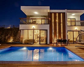Muğla Bodrum'da Muhteşem Deniz Manzaralı, Özel Havuzlu, 3+1 Villa - 2