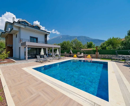 Fethiye Ölüdeniz'de Özel Havuzlu, Yerden Isıtmalı, Lüks Tatil Villası - 1