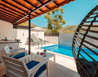 Kaş İslamlar'da Muhteşem Doğada, Özel Havuzlu, Balayı Villası - 4