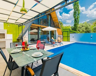 Kaş İslamlar'da Muhteşem Doğada, Özel Havuzlu, Şık Bungalov - 1