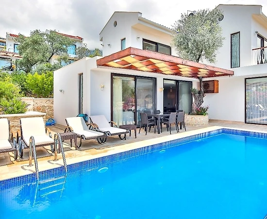 Kaş Kalkan'da Denize Yakın Konumda, Özel Havuzlu, Lüks Villa - 1