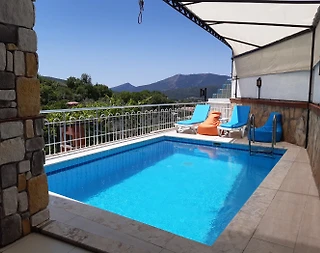 Fethiye Yeşilüzümlü'de Doğa İçerisinde, Özel Havuzlu, 8 Kişilik Villa - 1