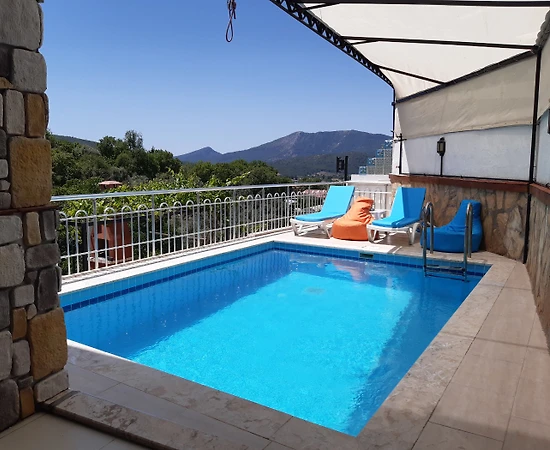 Fethiye Yeşilüzümlü'de Doğa İçerisinde, Özel Havuzlu, 8 Kişilik Villa - 1