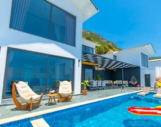 Kaş Bezirgan'da Muhteşem Deniz Manzaralı, Özel Havuzlu, Huzurlu Villa - 5