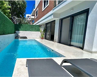 Muğla Fethiye'de Kalabalık Ailelere Uygun, Özel Havuzlu, İkiz Villa - 4