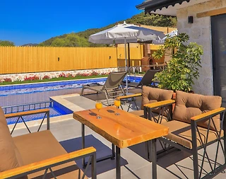 Kaş Sarıbelen'de Mükemmel Doğada, Özel Havuzlu, Şık Villa - 4