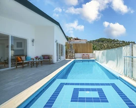 Kaş İslamlar'da Merkezi Konumda, Özel Havuzlu, Balayı Villası - 3