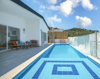 Kaş İslamlar'da Merkezi Konumda, Özel Havuzlu, Balayı Villası - 3