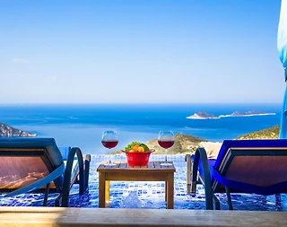 Kaş İslamlar'da Enfes Deniz Manzaralı, Özel Havuzlu, Lüks Villa - 3