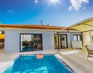 Kaş Patara'da Minimal Tasarıma Sahip, Özel Havuzlu, Balayı Villası - 2