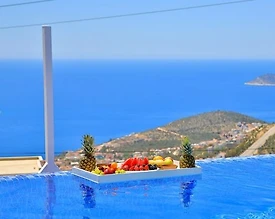 Kaş İslamlar'da Doğa ve Deniz Manzaralı, Özel Havuzlu, Kiralık Villa - 2