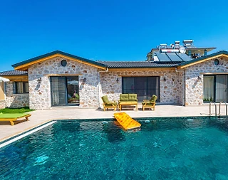 Fethiye Eldirek'te Taş Mimarili, Özel Havuzlu, 4 Kişilik Villa - 1