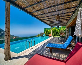 Fethiye Faralya'da Deniz ve Doğa Manzaralı, Özel Havuzlu, 2+1 Villa - 3