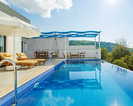 Kaş Üzümlü'de Eşsiz Doğa Manzaralı, Özel Havuzlu, Jakuzili Villası - 3