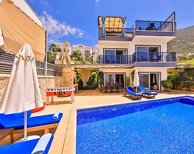 Kaş Kalkan'da Deniz Manzaralı, Kiralık Özel Havuzlu, Lüks Villa - 3