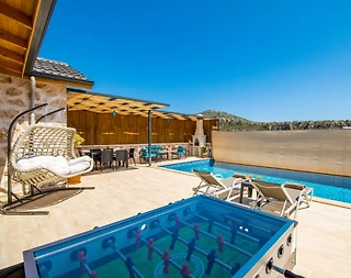 Kaş Bezirgan'da Enfes Taş Mimarili, Özel Havuzlu, Jakuzili Villa - 4